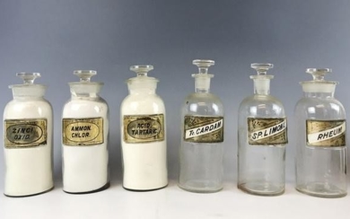 Collection, 19th C. Apothecary Bottles, (7pc)