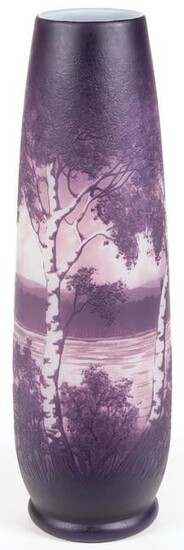 D'ARGENTAL FRENCH CAMEO GLASS VASE, C. 1920