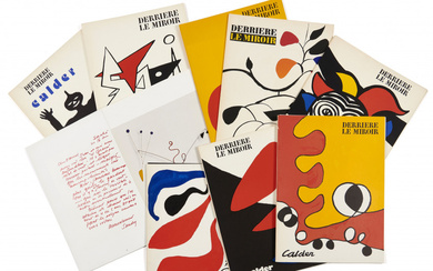 DERRIÈRE LE MIROIR Ensemble de 9 numéros de la revue Derrière le miroir, consacrés à Alexander Calder. - N° 21. Ja...