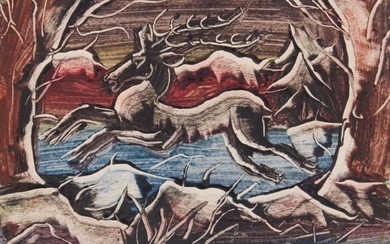 Deer, 1951 Franz von Zülow, (1883 - 1963)