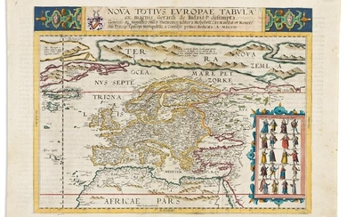 (EUROPE.) Cornelis de Jode. Nova Totius Europae Tabula.
