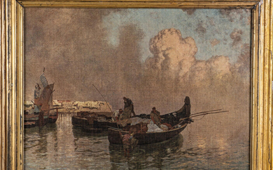 Edoardo Dalbono, Marina con pescatori