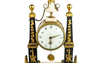 Empire Marble & Bronze Marble Clock