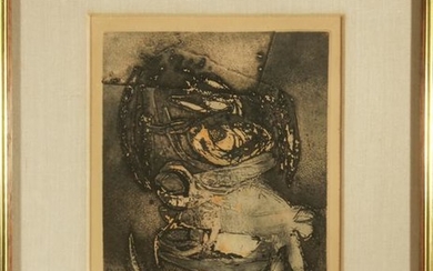 Eugenio Tellez "L'Homme a Cheval" Etching on Paper