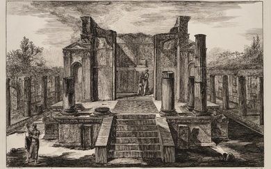F. PIRANESI (*1758) after PIRANESI (*1720), Temple of Isis, Pompeii, 1806, Etching