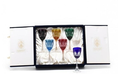 Fabergé, Set of Six Odessa Flock Wine Stems