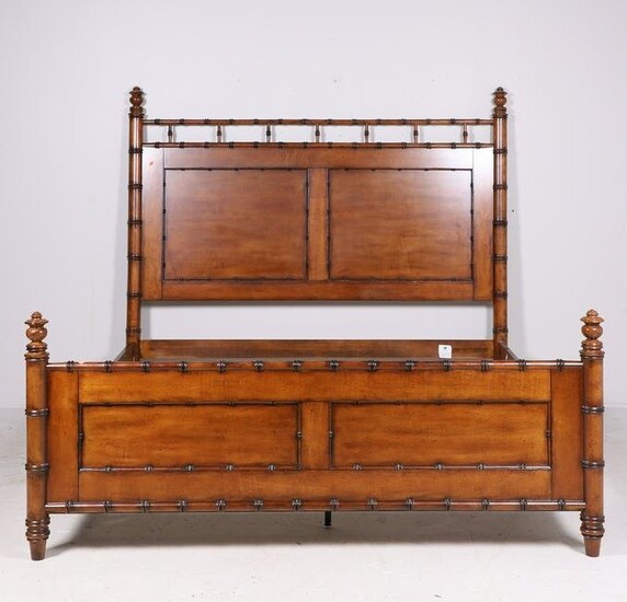 Faux Bamboo king size bed