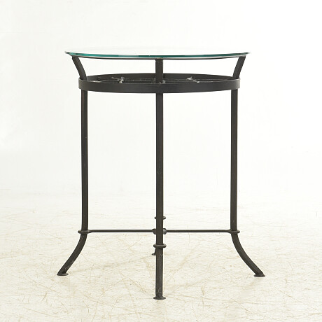 Forge table with glass top Bord smide med glasskiva