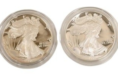 Four American Silver Eagles in Proof
