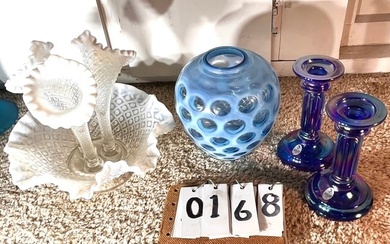 Four Pieces of Signed Fenton Glass