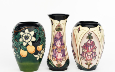 'Foxglove' a Moorcroft Pottery vase