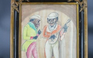 Framed Black Americana Drawing The King Brothers