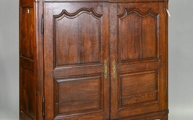 French Oak Double Door Cupboard / Cabinet