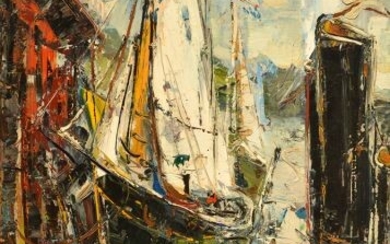 GIUNTA, Joseph (1911-2001) "Harbour, Bateaux...