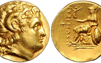 GRIECHENLAND, THRAKIEN. Lysimachos, 323-281 v.Chr., AV Stater (Mitte bis Ende 3.Jh.v.Chr.)