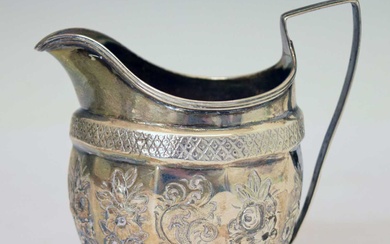 George III silver milk jug