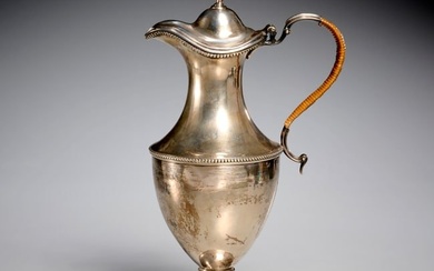 George III sterling coffee pot, Chas. Wright