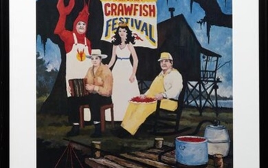 George Rodrigue (1944-2013), "Crawfish Festival," 1984