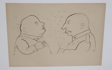 Georges Grosz(1893-1959) "Die Verantwortlichen", original lithograph from Ecce Homo, Berlin...