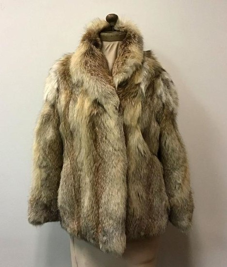 Golden Isle Fox Fur Jacket Coat Vintage Fashion Daytons