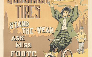 Goodrich Tires / Miss Foote. ca. 1895.