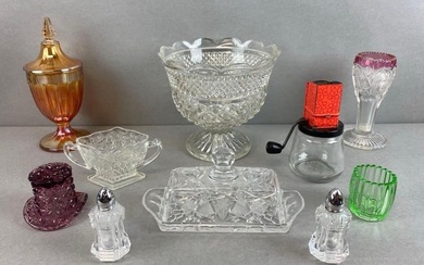 Group of 10 Assorted Glass Items
