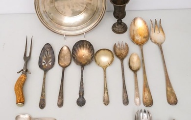 Group of Sterling & Silverplate