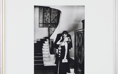 HELMUT NEWTON. “Paris, 1975", offset lithographic photograph, from the Special Collection from 1979.