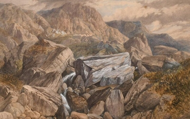 Harold Bell, circa 1865, 'The Wild Hills', a Lake