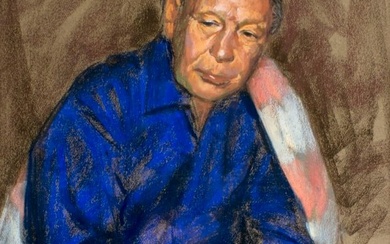Harold Geller (NM,1930-2019) pastel painting