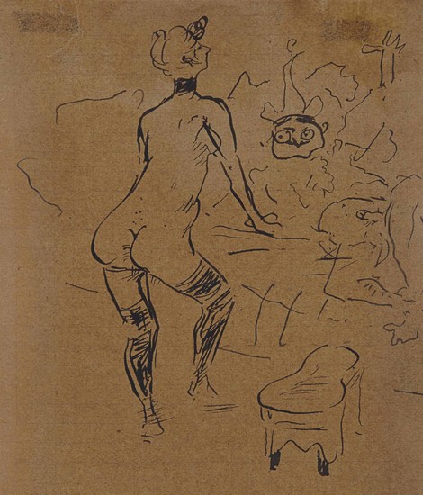 Henri de Toulouse-Lautrec (1864-1901), Maurice Guibert au lit