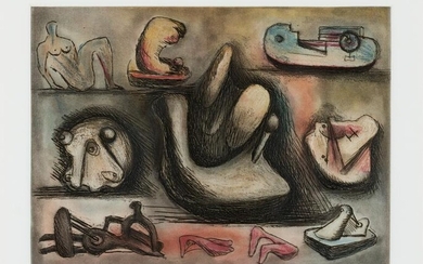 Henry Moore (British, 1898-1986) Sculptural Ideas 6