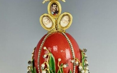 IMPERIAL FABERGE LILY OF THE VALLEY EGG