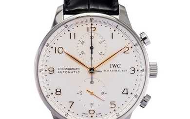 IWC Portuguese Chronograph IW371445 - Portugieser Chronograph Automatic Silver Dial Men's Watch