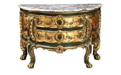 Importante cassettone Luigi XV in legno intagliato