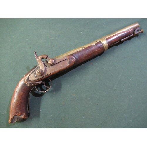 Indian style made up percussion cap pocket pistol with Late ...