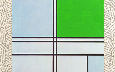 JIŘÍ KOLÁŘ Un Mondrian vert, 1982