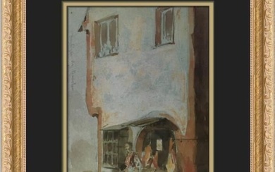 James Whistler Butchers Shop Saverne Custom Framed Print