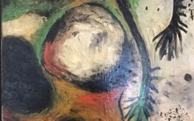 Jeanne MODIGLIANI (1918-1984) "Femme en colère " Huile sur toile signée en bas à droite...