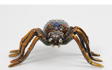 Jeweled Spider Trinket Box