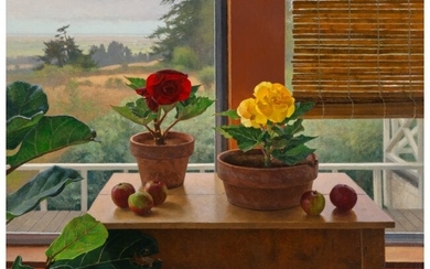 Jim McVicker (20th Century) Red and Yellow Begon