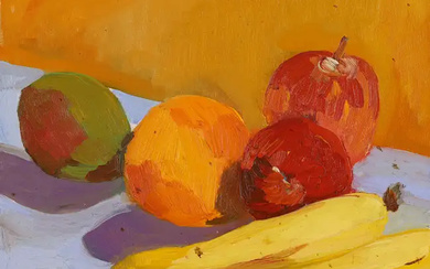 Joan Marie Ransohoff, American mid/late 20th century - Harvest Fruits, 1999; oil...