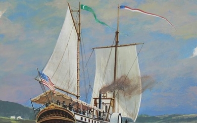 John Swatsley (B. 1937) "Steamboat Phoenix (1809)"
