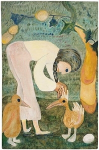 Jon Serl (1894-1993), Girl with Braids, circa 1970