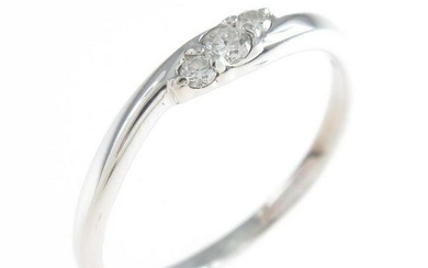 K10WG 3 Stone Diamond Ring