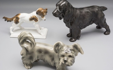 Konvolut 3 Hunde / A collection of 3 dogs, Steffl,...