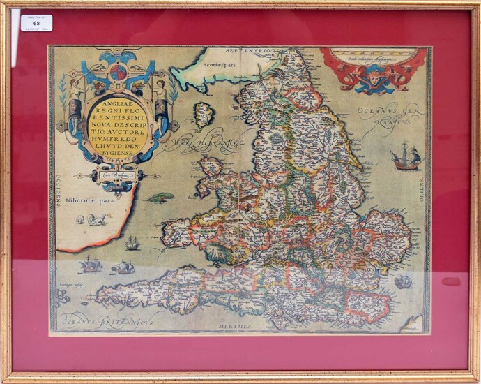 LHUYD, Humphrey, of Denbigh, map of England and Wales