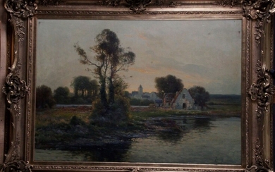 LORIN (1815-1882)_x000D_ « Village au soleil... - Lot 68 - Osenat