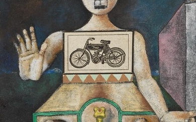 La motocicletta, 1970, Franco Gentilini (Faenza (Ra) 1909 - Roma 1981)