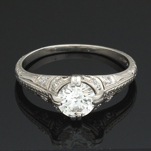Ladies' Georgian Platinum and Diamond Ring